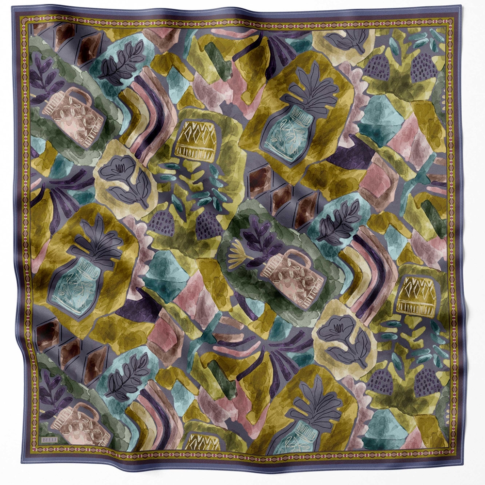 Belli Twill Saf İpek Eşarp - 2025-2026 Sonbahar-Kış 4216D (T)