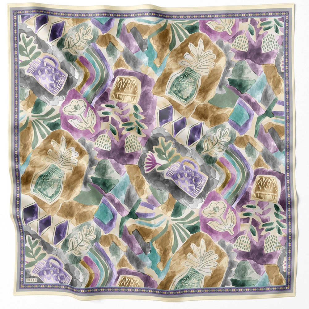 Belli Twill Saf İpek Eşarp - 2025-2026 Sonbahar-Kış 4216D (T)