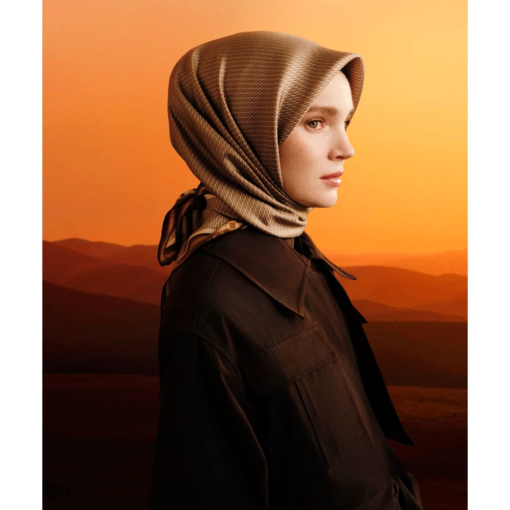 Armine Dj Sura Saf İpek Eşarp - 2025-2026 Sonbahar-Kış 9401D (S)