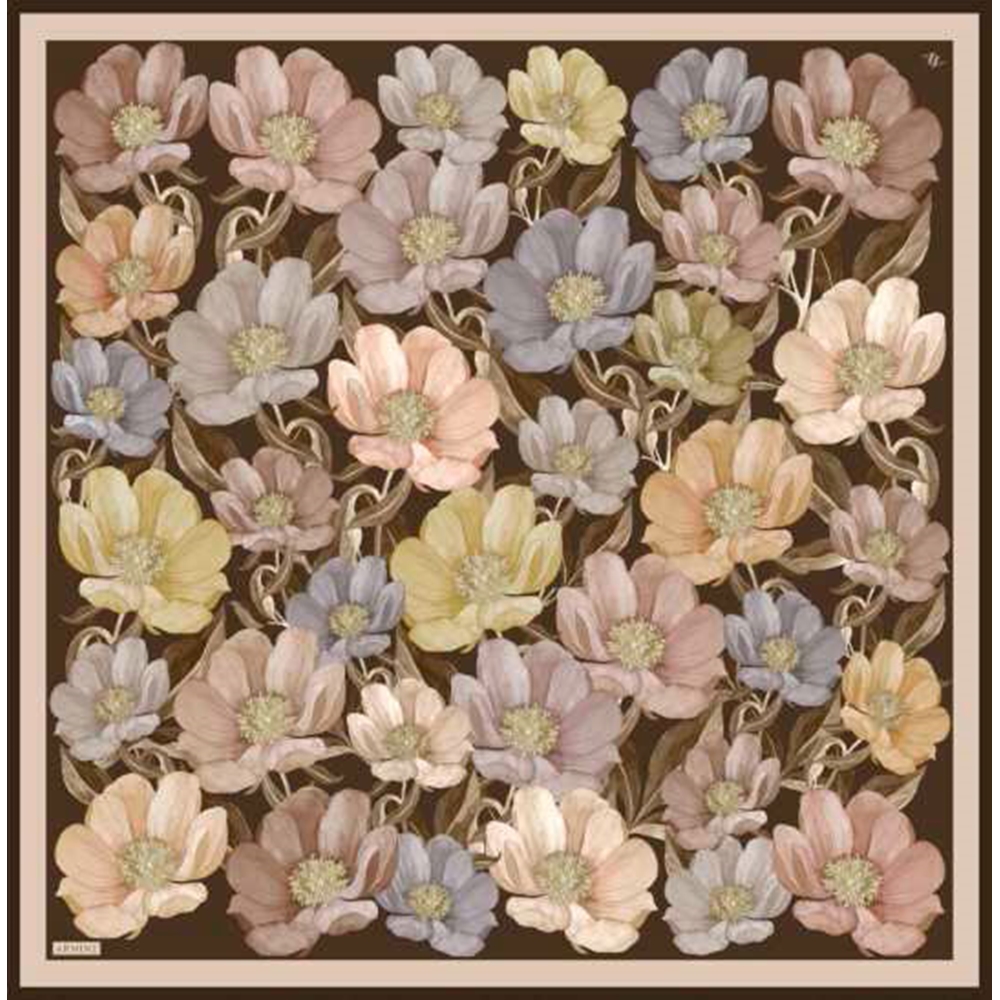 Armine Dj Sura Saf İpek Eşarp - 2025-2026 Sonbahar-Kış 9403D (S) - Renk-36