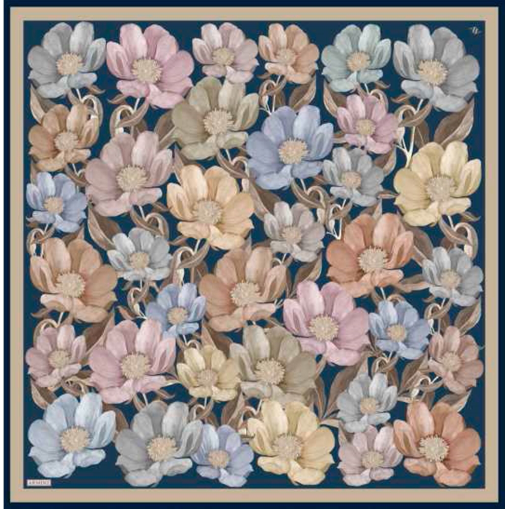 Armine Dj Sura Saf İpek Eşarp - 2025-2026 Sonbahar-Kış 9403D (S) - Renk-36