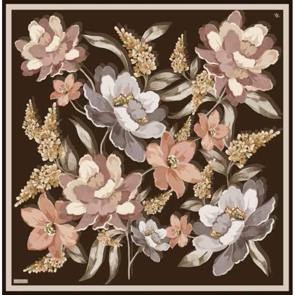 Armine Dj Sura Saf İpek Eşarp - 2025-2026 Sonbahar-Kış 9414D (S) - Renk-84