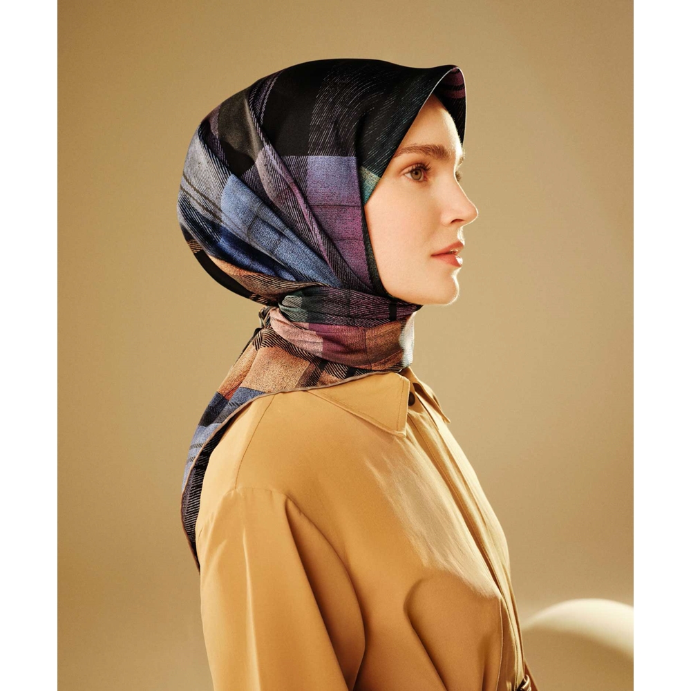 Armine Dj Sura Saf İpek Eşarp - 2025-2026 Sonbahar-Kış 9424D (S)