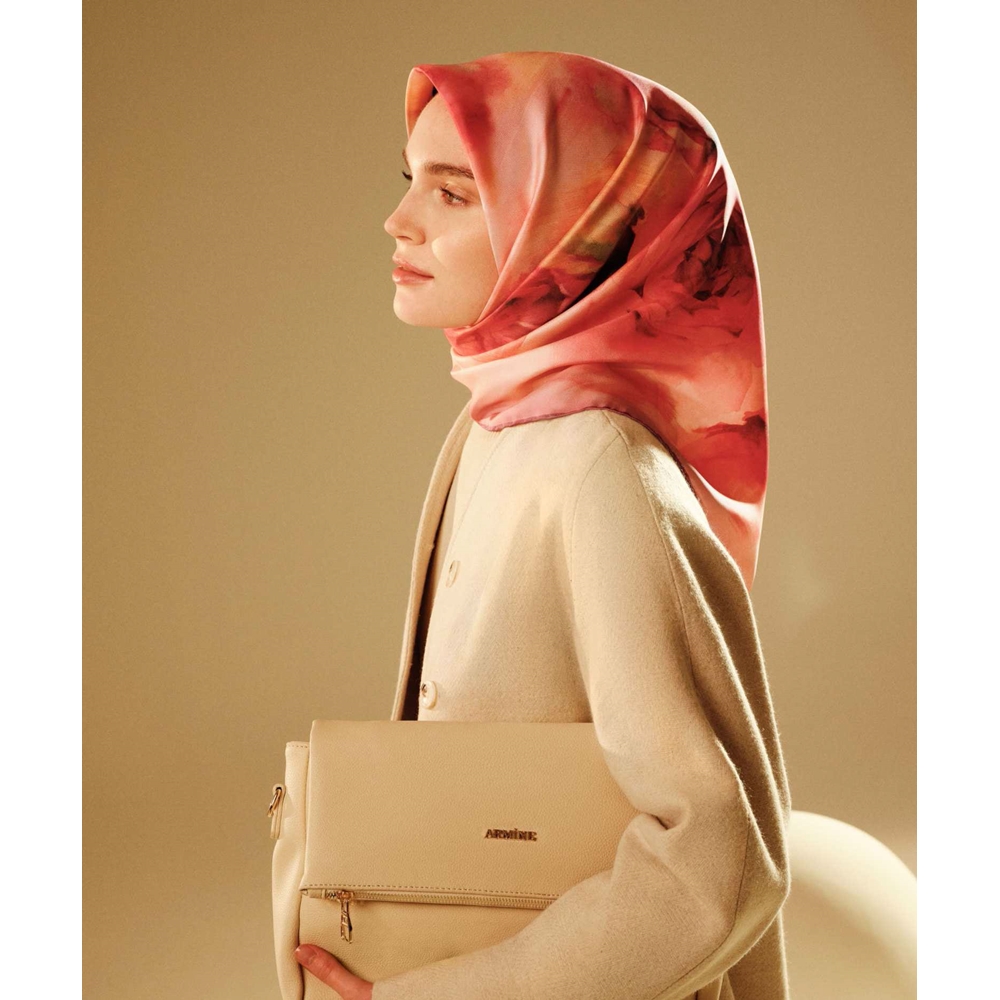 Armine Dj Sura Saf İpek Eşarp - 2025-2026 Sonbahar-Kış 9426D (S)
