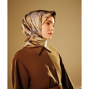 Armine Dj Sura Saf İpek Eşarp - 2025-2026 Sonbahar-Kış 9430D (S)