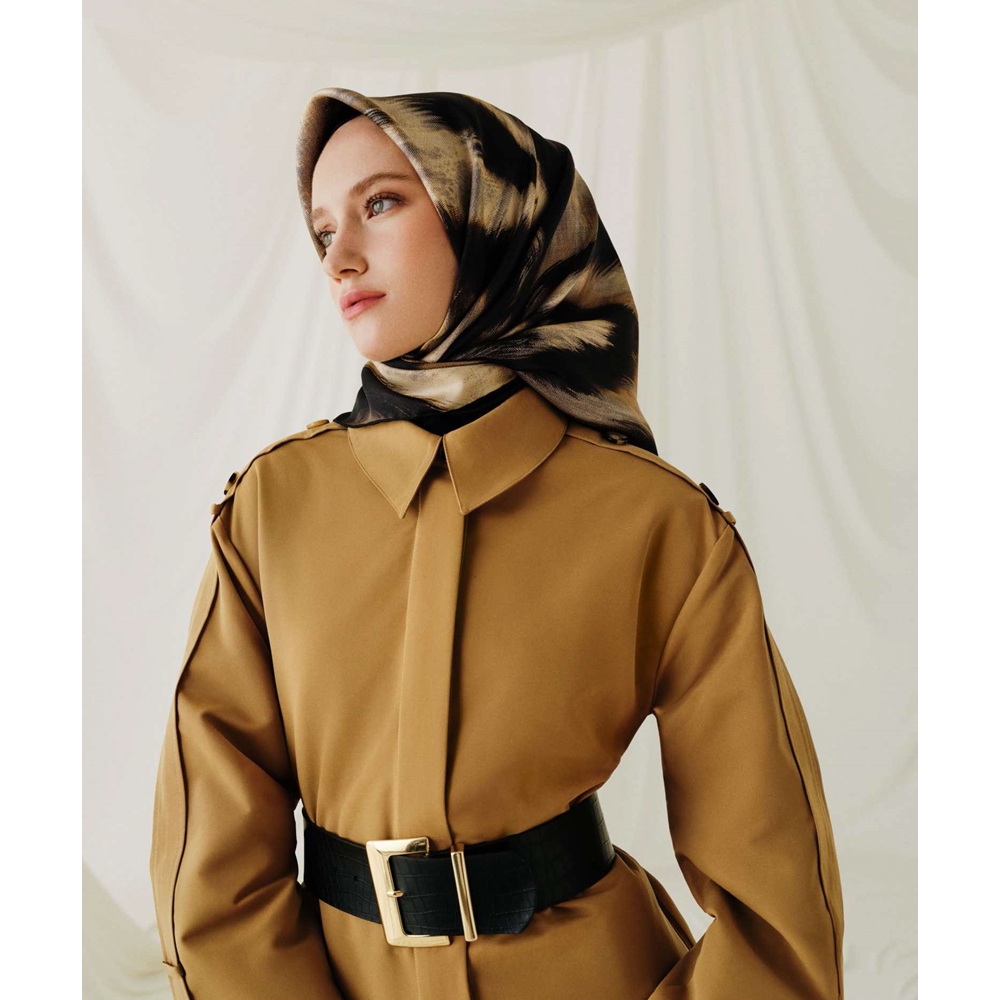 Armine Dj Sura Saf İpek Eşarp - 2025-2026 Sonbahar-Kış 9432D (S)