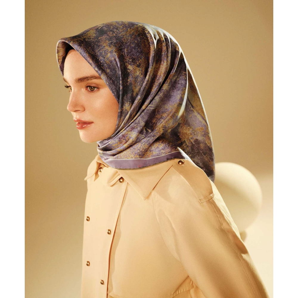 Armine Dj Sura Saf İpek Eşarp - 2025-2026 Sonbahar-Kış 9433D (S)