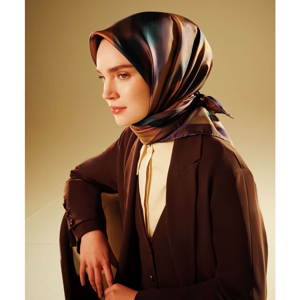 Armine Dj Sura Saf İpek Eşarp - 2025-2026 Sonbahar-Kış 9436D (S)