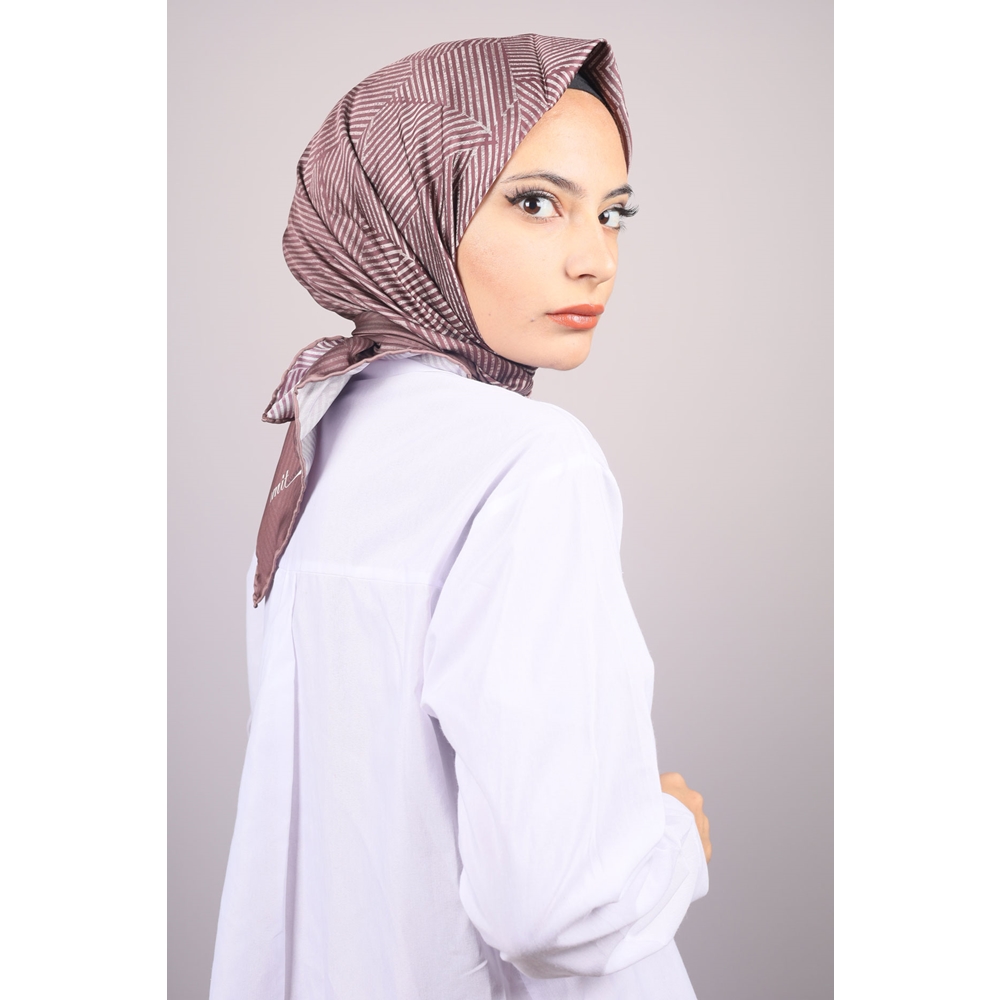 Piramit Luxer Desenli Rayon Eşarp - Desen-36 - Renk-02