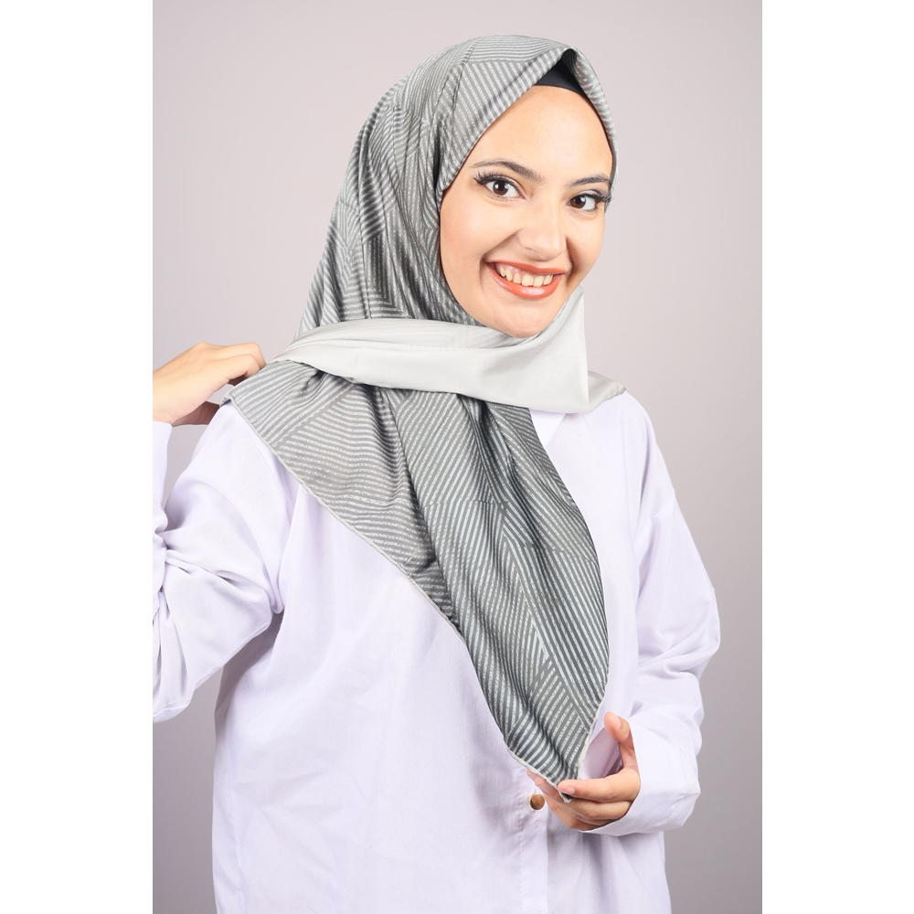 Piramit Luxer Desenli Rayon Eşarp - Desen-36 - Renk-02