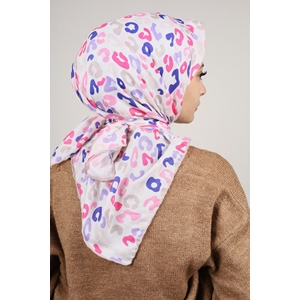 Emproyal Desenli Naturel Pamuk Eşarp - Desen-02 - Renk-10