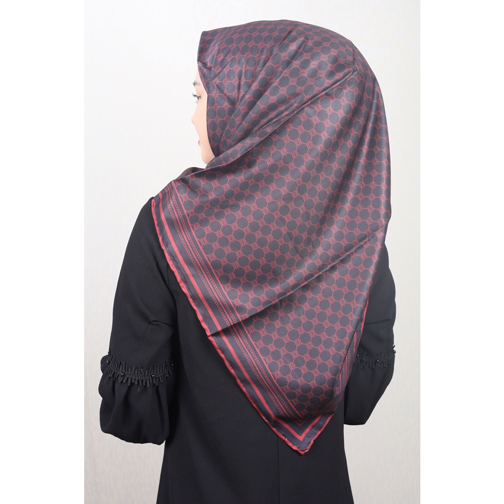 Emproyal Desenli Elegance Tivil Eşarp - Desen-01 - Renk-05