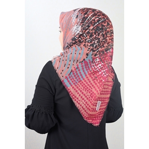 Poloist Desenli Keten Flamlı Eşarp - Desen-640 - Renk-12