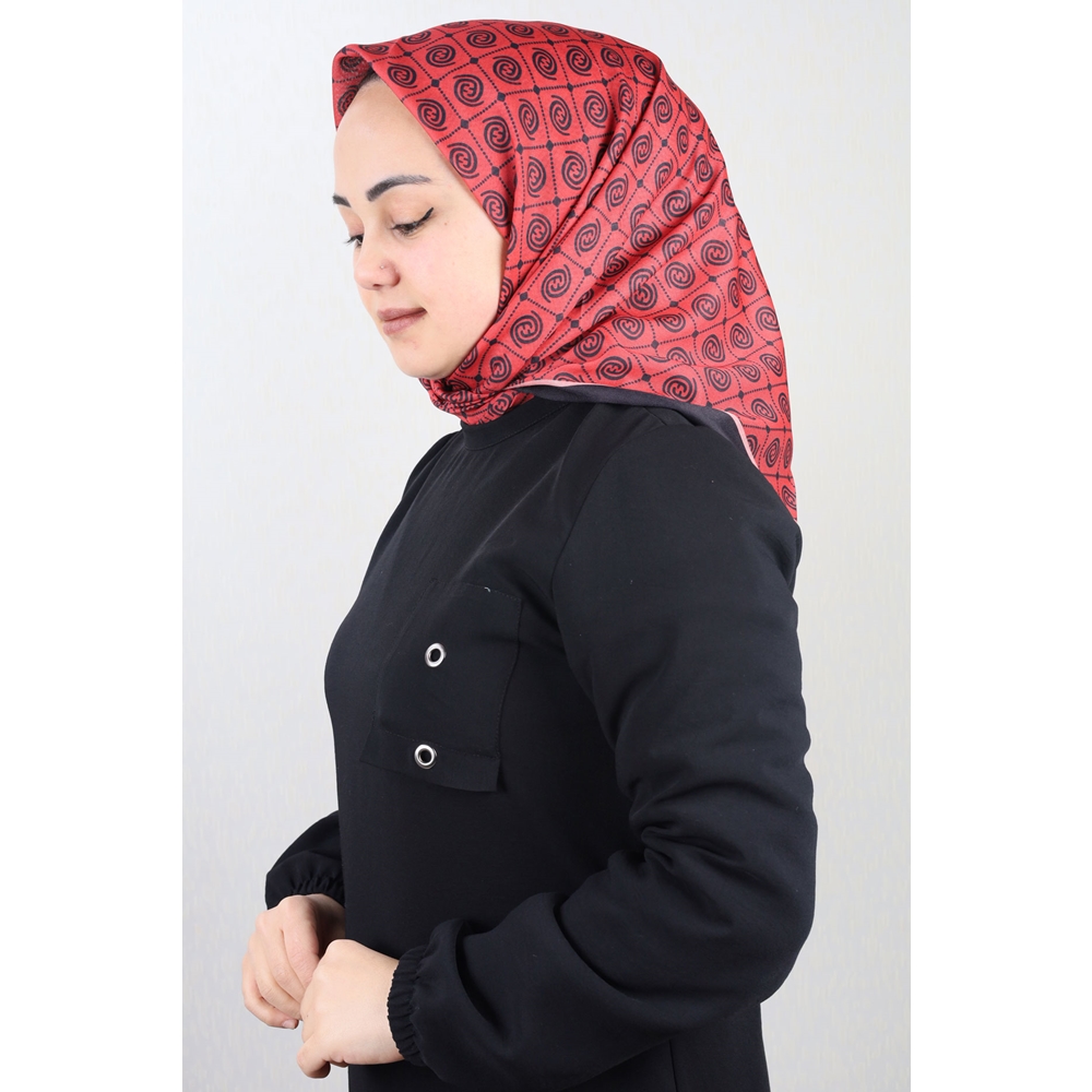 Emproyal Desenli Naturel Pamuk Eşarp - Desen-05 - Renk-09