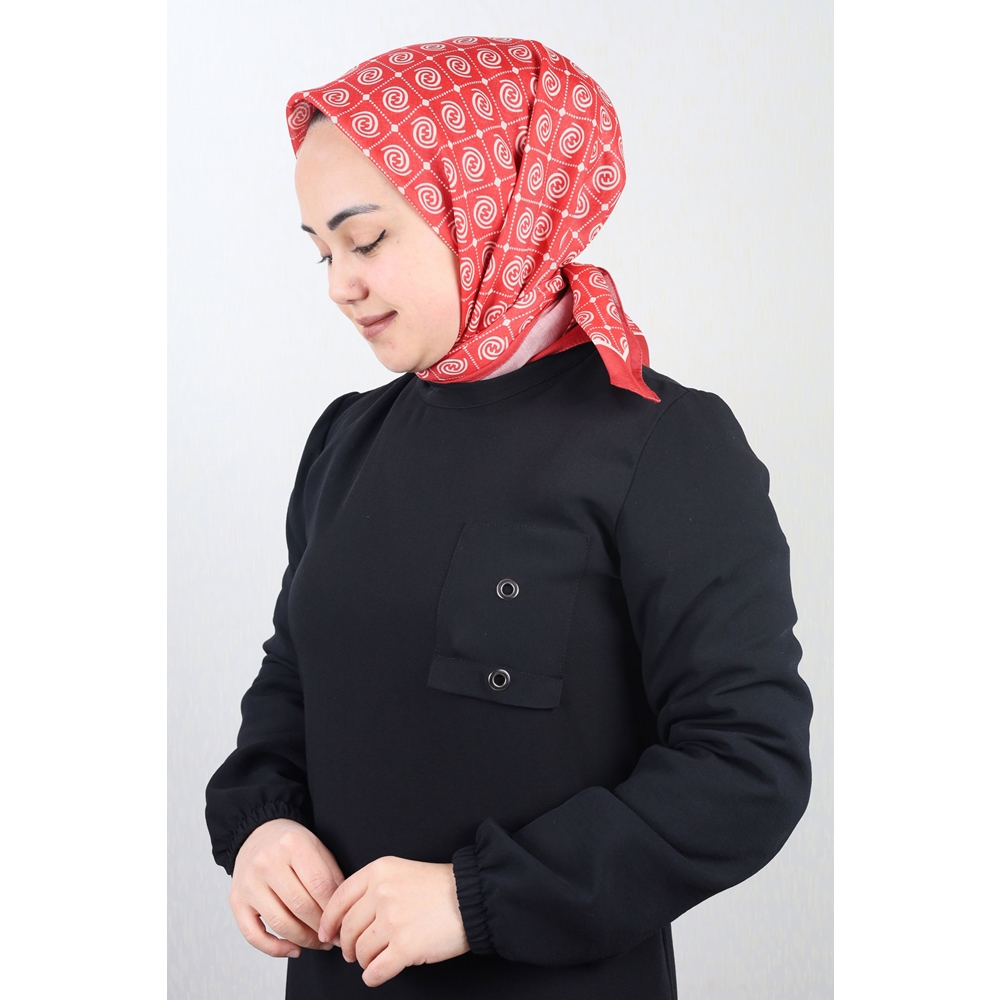 Emproyal Desenli Naturel Pamuk Eşarp - Desen-05 - Renk-09