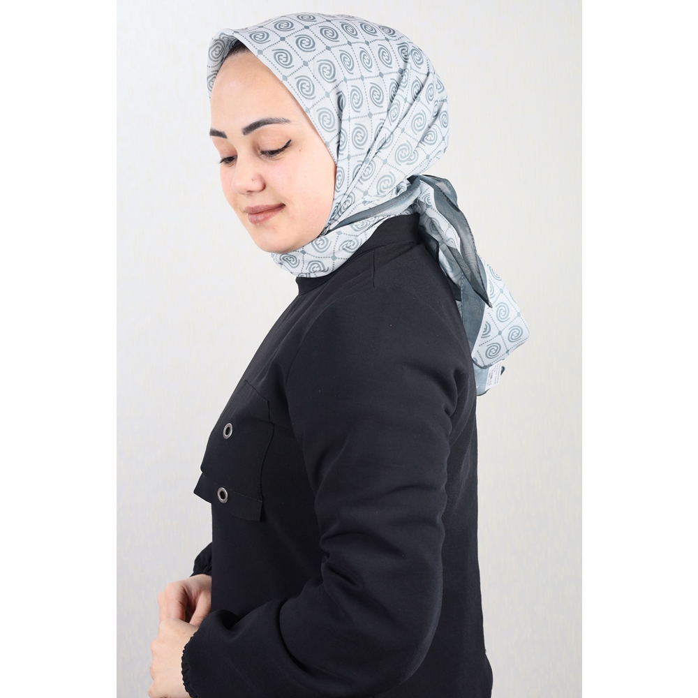 Emproyal Desenli Naturel Pamuk Eşarp - Desen-05 - Renk-09