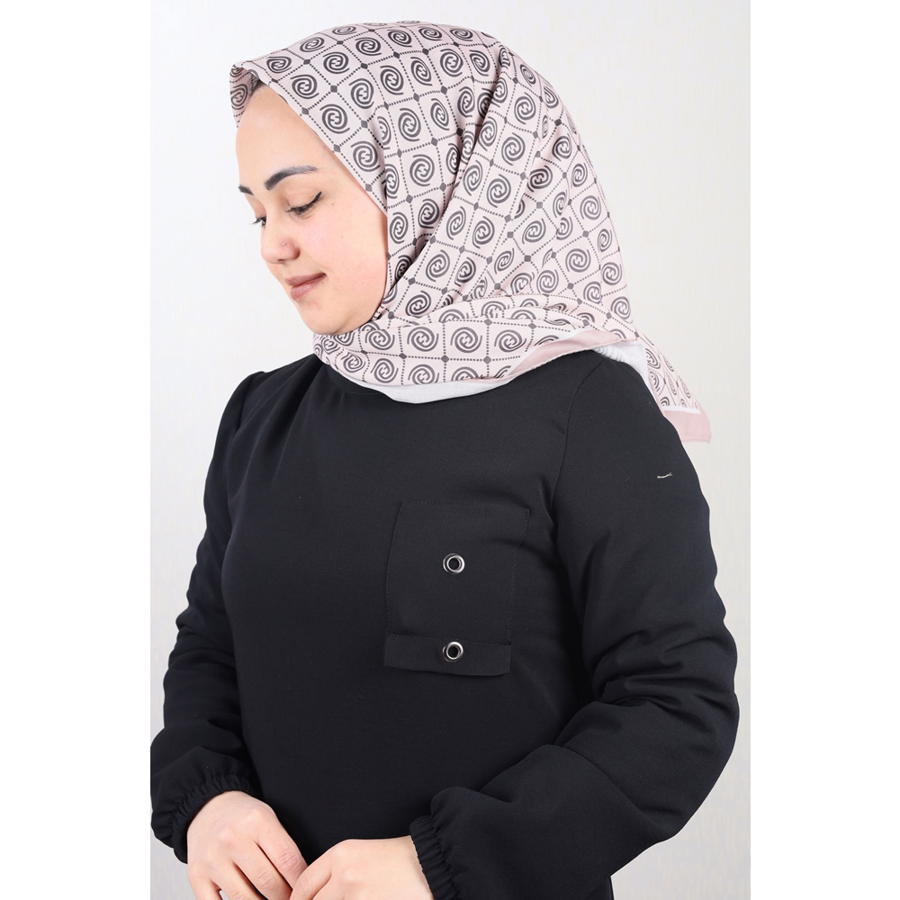 Emproyal Desenli Naturel Pamuk Eşarp - Desen-05 - Renk-09
