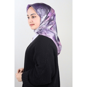 Berussa Hybrid Desenli Kristal Eşarp - Desen-01 - Renk-06