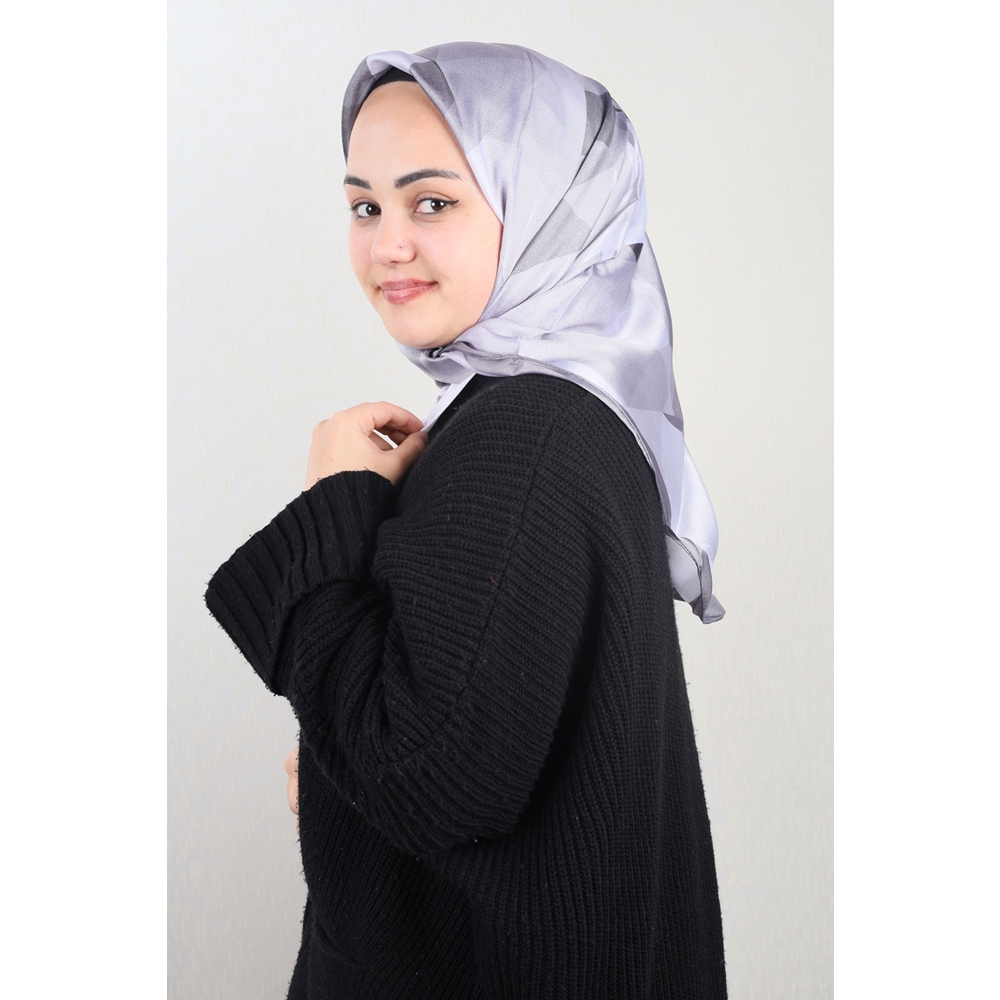 Berussa Hybrid Desenli Kristal Eşarp - Desen-03 - Renk-04