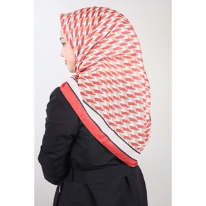 Emproyal Desenli Naturel Pamuk Eşarp - Desen-06 - Renk-12