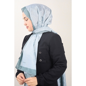 Bonjela Kendinden Desenli Şeritli Monogram Şal - Desen-01 - Renk-08