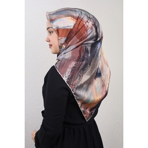 Piramit Luxer Desenli Rayon Eşarp - Desen-40 - Renk-02