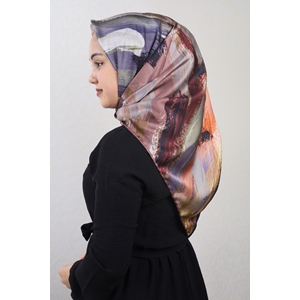 Piramit Luxer Desenli Rayon Eşarp - Desen-40 - Renk-02