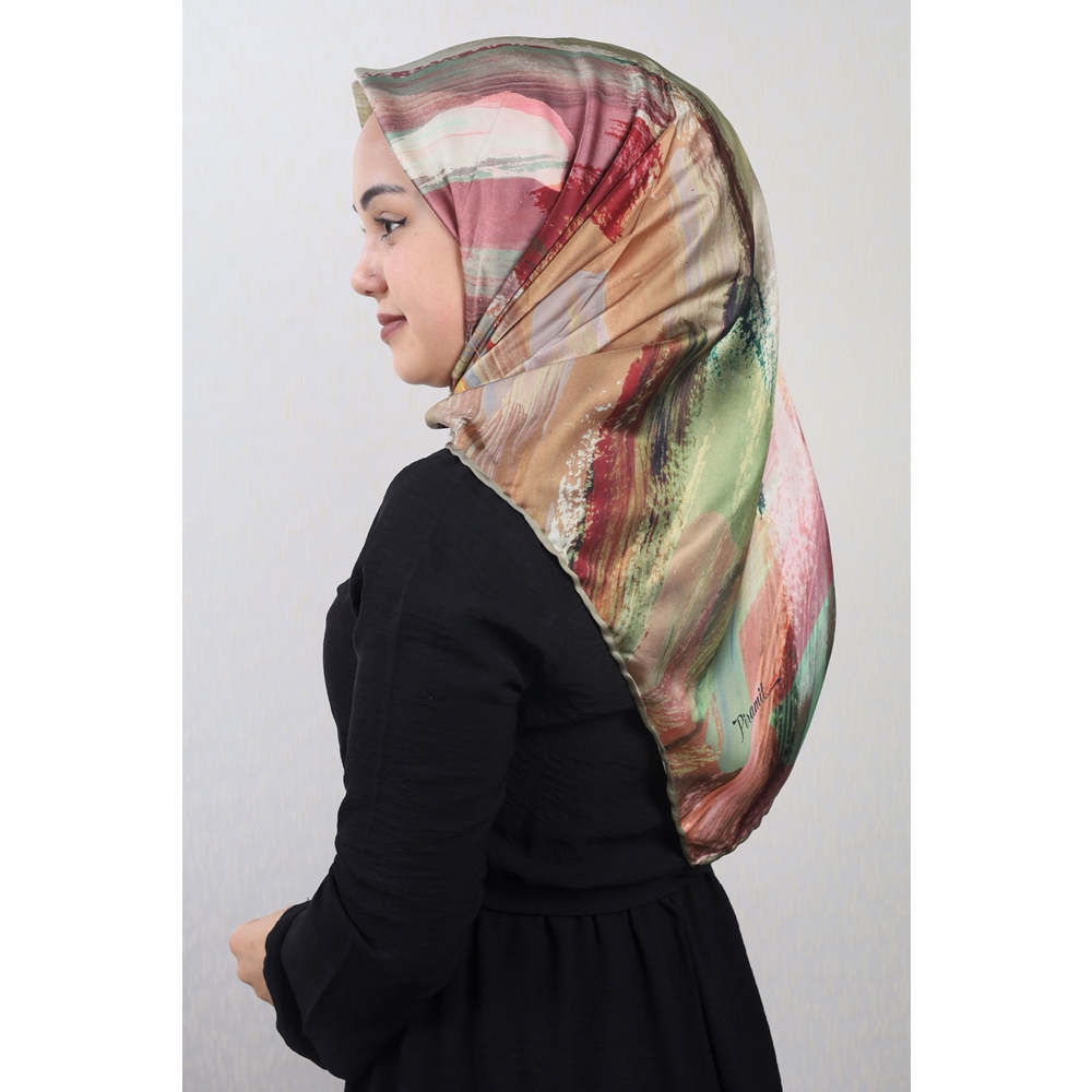 Piramit Luxer Desenli Rayon Eşarp - Desen-40 - Renk-02