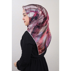 Piramit Luxer Desenli Rayon Eşarp - Desen-40 - Renk-02