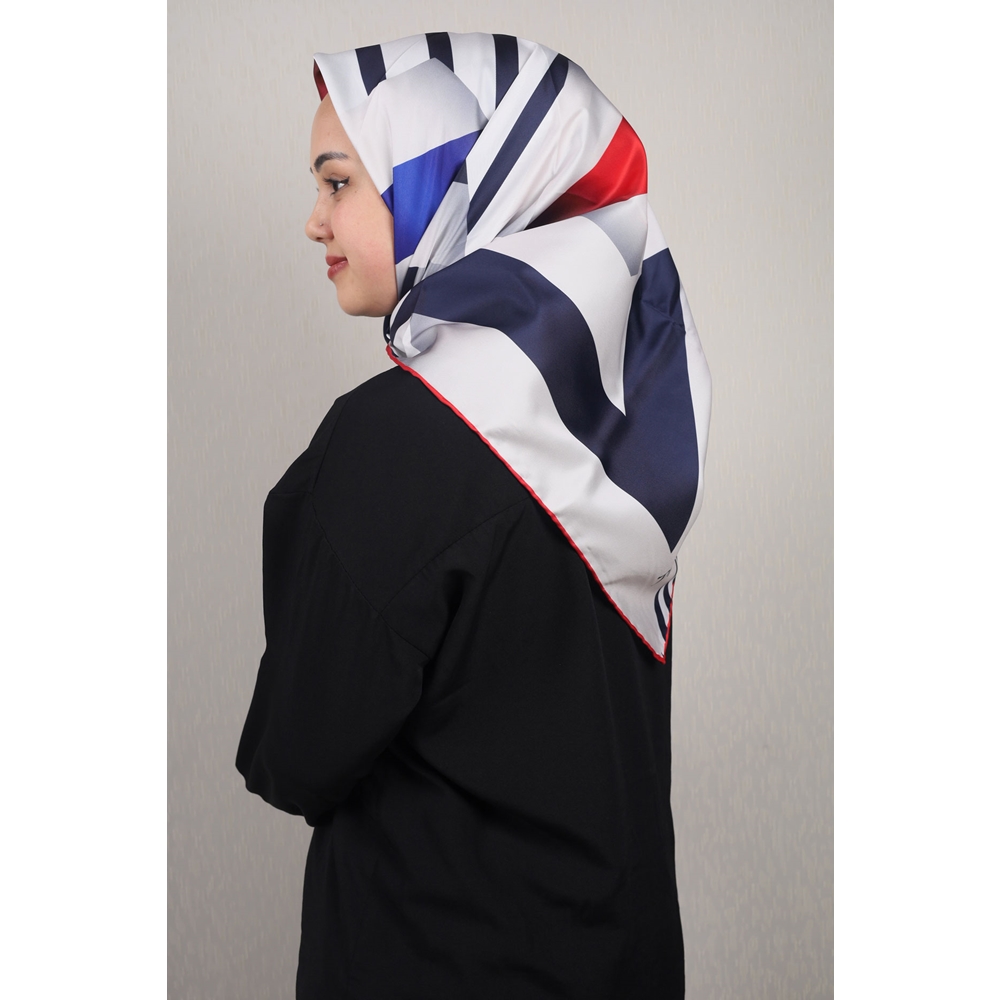 Piramit Luxer Desenli Rayon Eşarp - Desen-41 - Renk-01