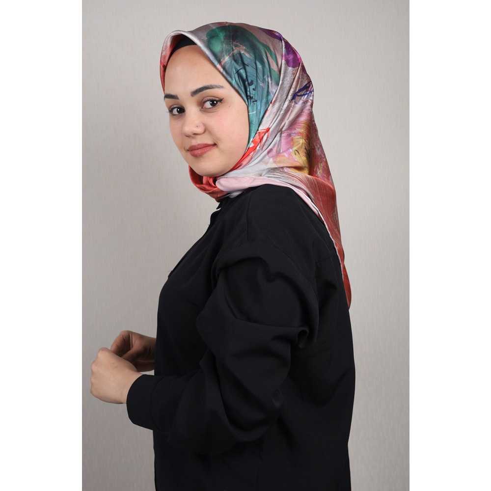 Piramit Luxer Desenli Rayon Eşarp - Desen-42