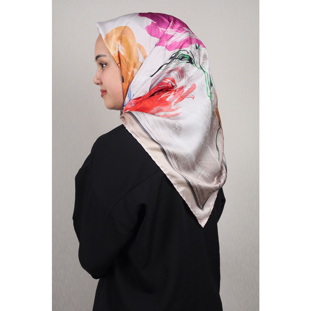 Piramit Luxer Desenli Rayon Eşarp - Desen-42