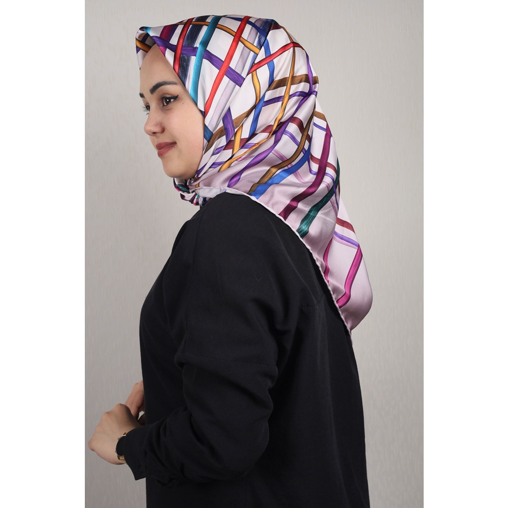Piramit Luxer Desenli Rayon Eşarp - Desen-44 - Renk-04