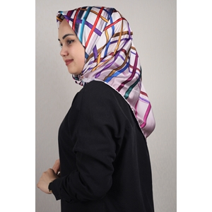 Piramit Luxer Desenli Rayon Eşarp - Desen-44 - Renk-04