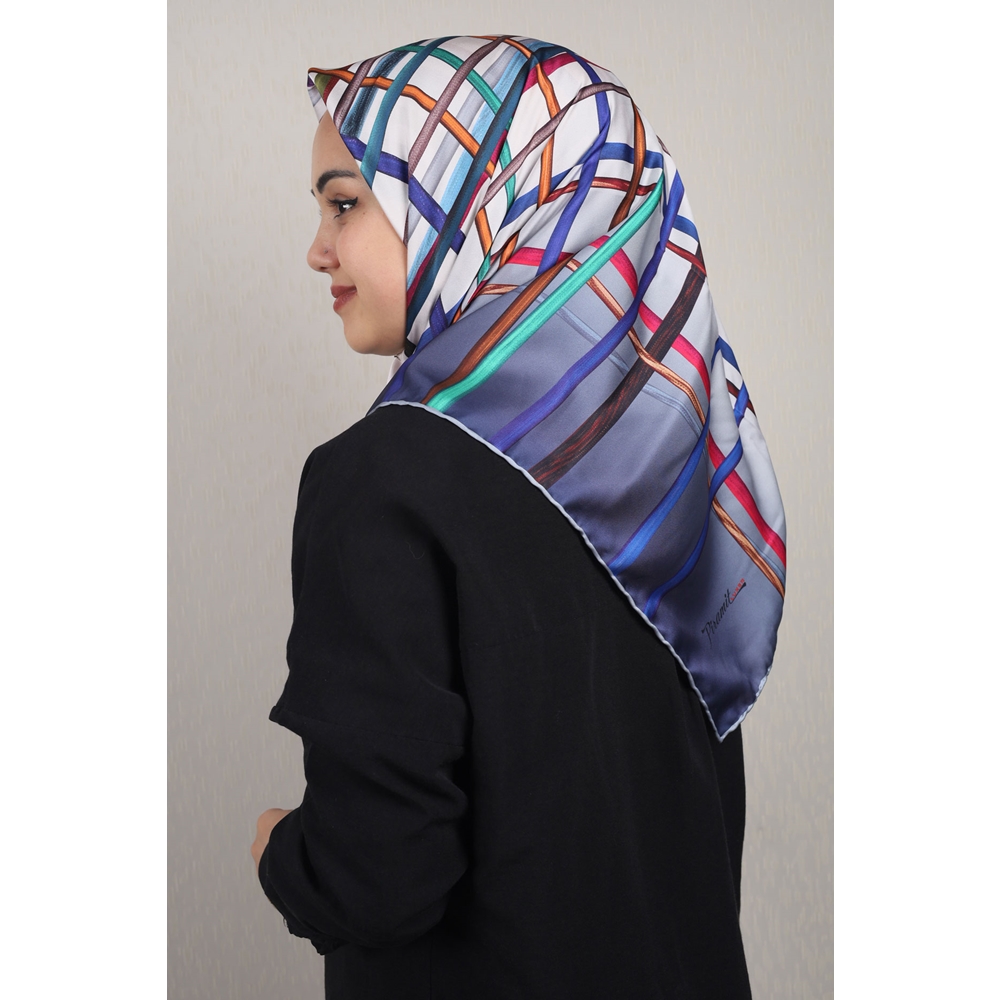 Piramit Luxer Desenli Rayon Eşarp - Desen-44 - Renk-04