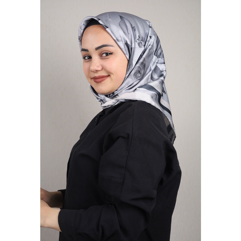 Piramit Luxer Desenli Rayon Eşarp - Desen-45 - Renk-04