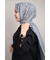 Piramit Monogram Floş Şal - Desen-02
