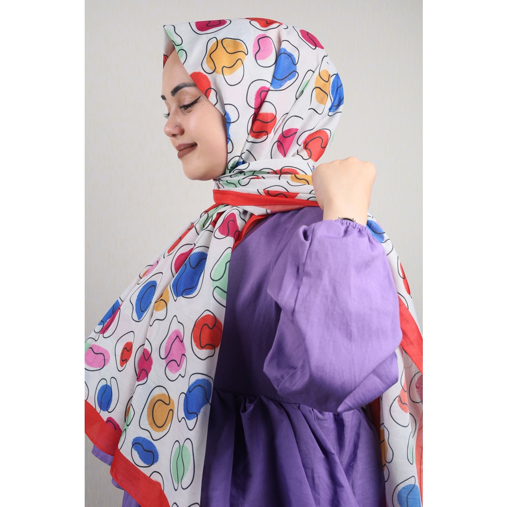 Quare Desenli Soft Fresh Şal - Desen-03