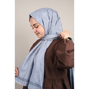Hint İpek Desenli Monogram Şal - Desen-05 - Renk-16