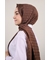 Piramit Kendinden Desenli Monogram Şal - Desen-01