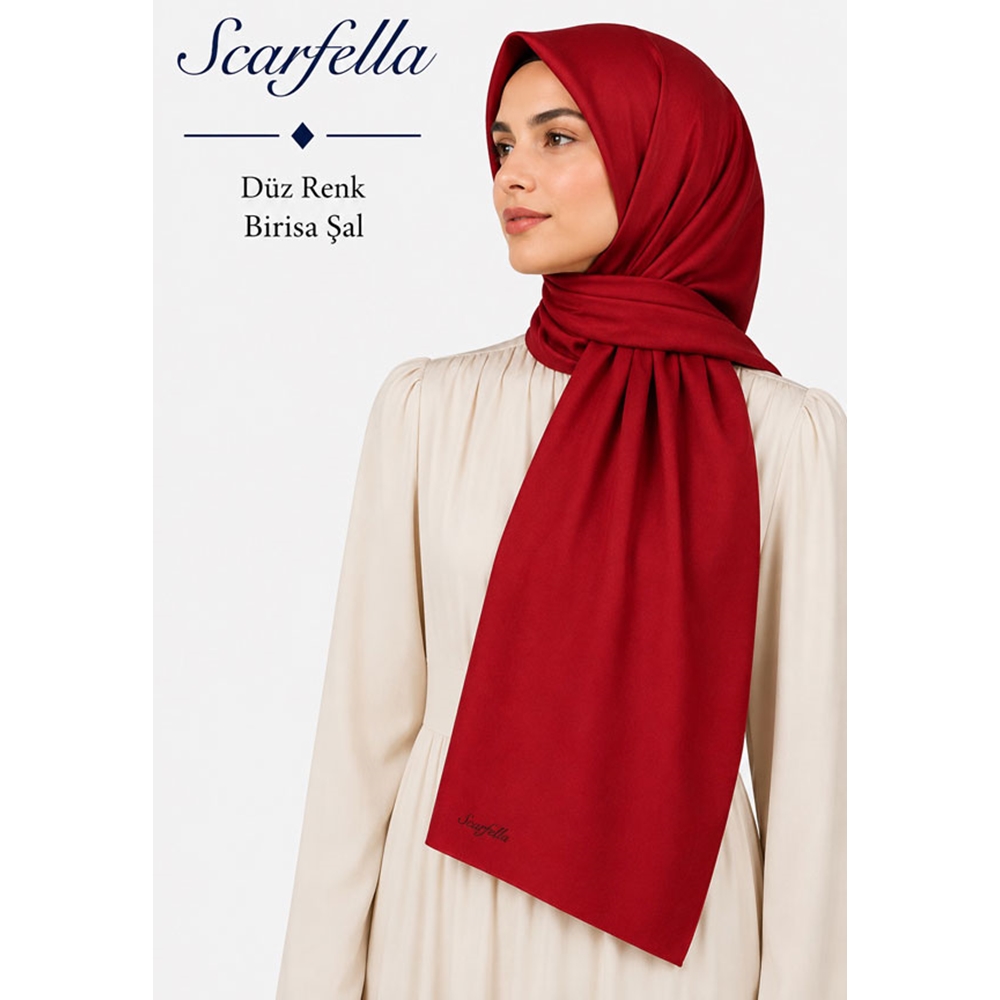 Scarfella Düz Renk Birisa Şal - Desen-01