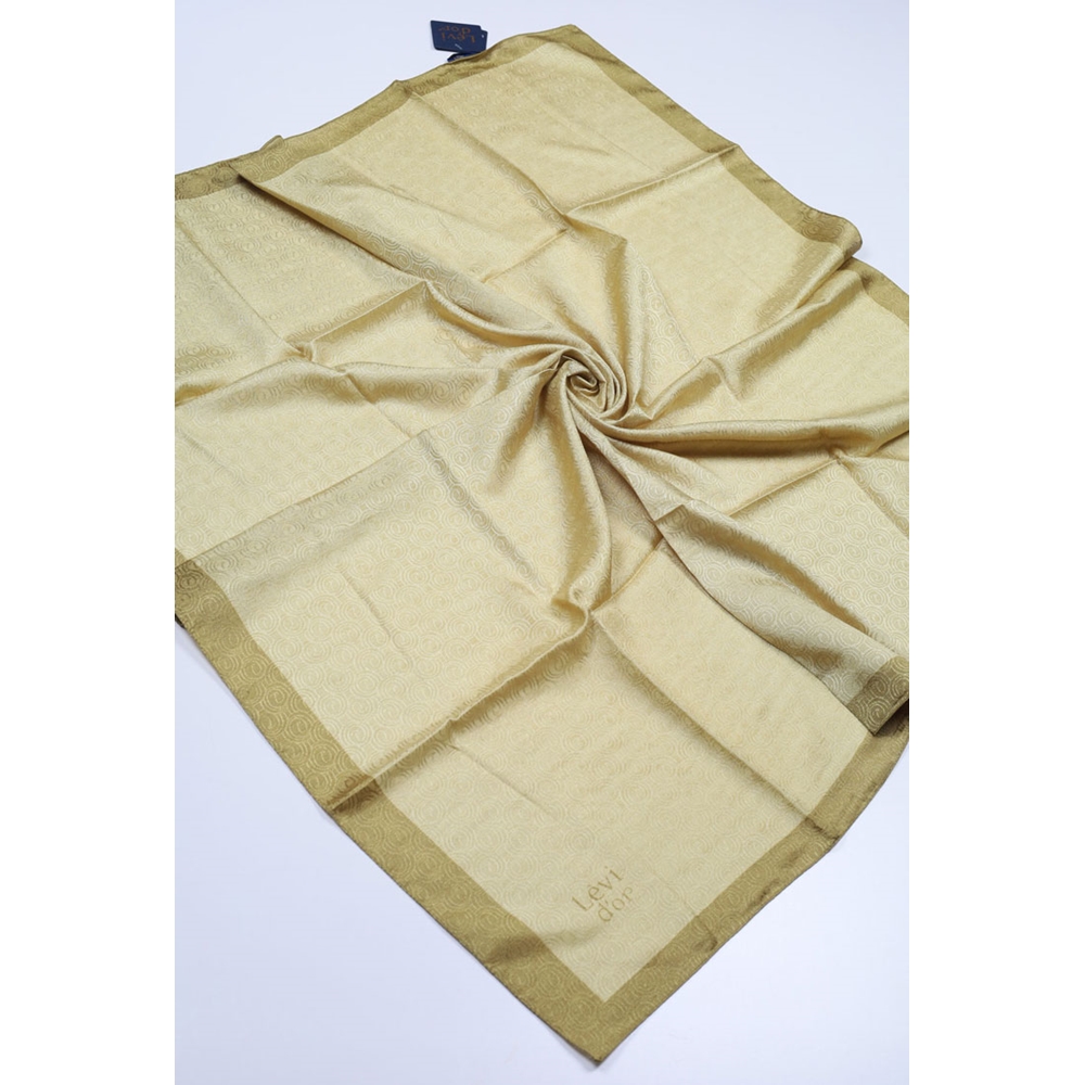 Levidor Kendinden Desenli Monogram Eşarp - Desen-01 - Renk-21