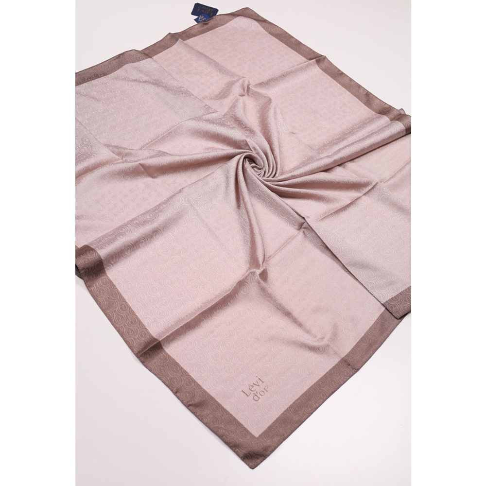 Levidor Kendinden Desenli Monogram Eşarp - Desen-01 - Renk-21