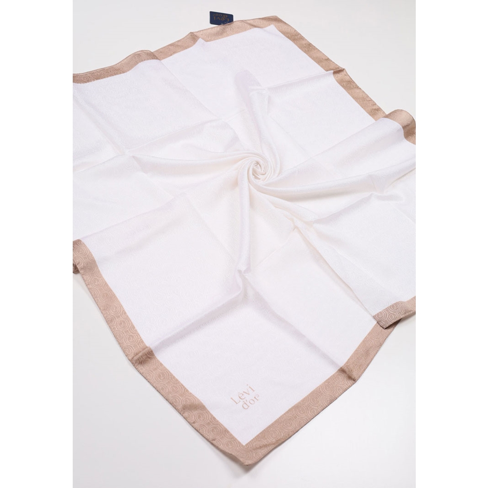 Levidor Kendinden Desenli Monogram Eşarp - Desen-01 - Renk-21
