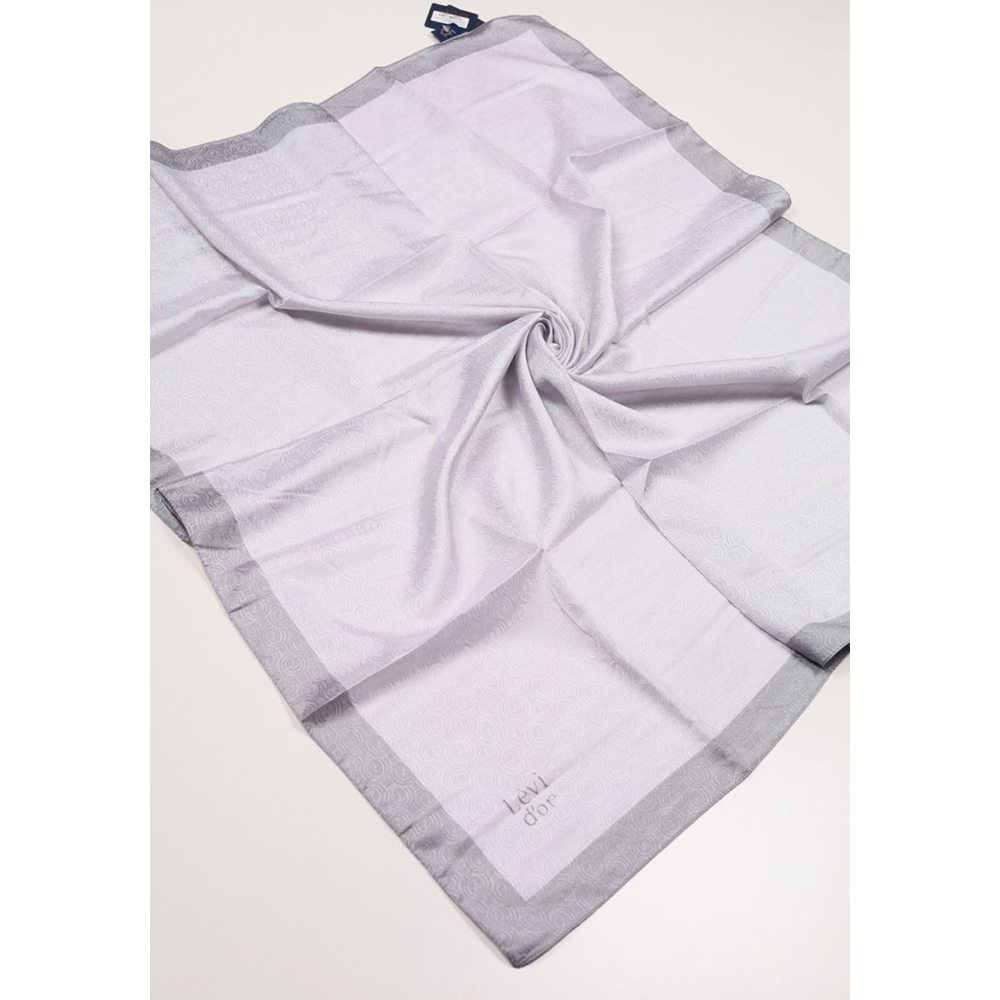 Levidor Kendinden Desenli Monogram Eşarp - Desen-01 - Renk-21