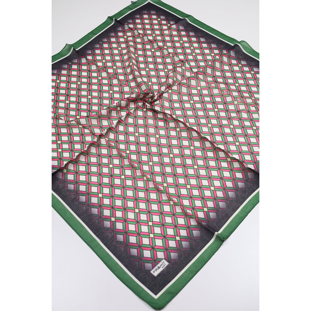 Piramit Desenli Dijital Soft Eşarp - Desen-22 - Renk-14