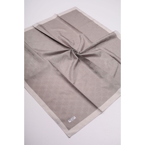 Hint İpek Kendinden Desenli Monogram Eşarp - Desen-07