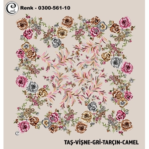 Cenk Desenli Oyalık Yazma - 0300-561