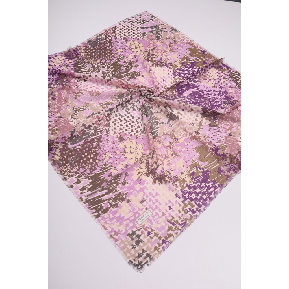 Madame Polo Desenli Sökme Tülbent - Desen-07