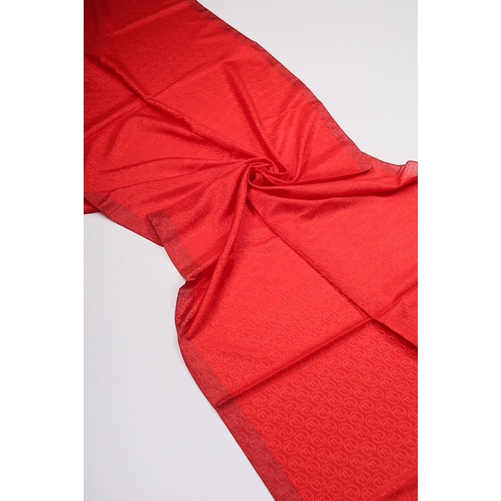 Hint İpek Desenli Monogram Şal - Desen-08 - Renk-13